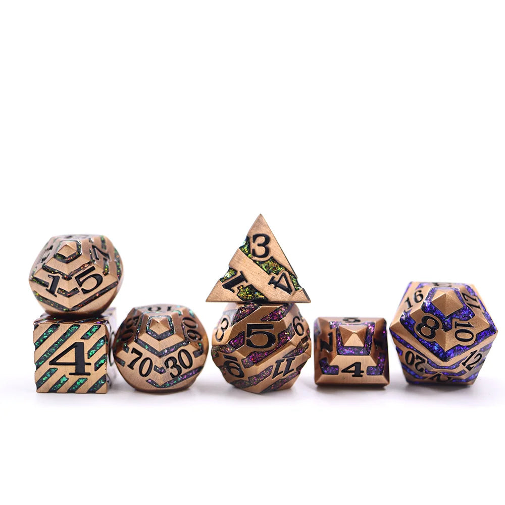 High Quality 10-Sided D&D Precision Dice Multi Polygon Shinny Sharp Edge for Board Games