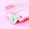 Drop Oil Avocado BFF Broken Heart Pendent Best Friends Forever Necklace for Couple Cute Fruits Pendant Necklaces