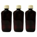 1 Pint 16oz Amber Pet Square Plastic Bottle With 28/400 Red Writing Caps Wockhardt Tris Quagen Akorn Nostrum Pai Qualitest Teva