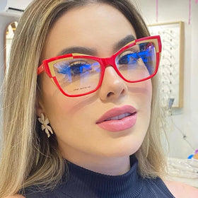 5201 Color Anti-blue Glasses 2024 New Arrivals European and American Personality Optical Glasses Fashion Design Eyewear