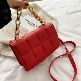 French Design Chain Small Square Bag New Trendy Casual One-shoulder Messenger Bag 2022 Ladies Purse Handbags
