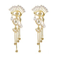 Newest Retro Vintage Alloy Silver Earrings Creative Design Long Ears Decoration Women's Jewelry Party Banquet Shinny Earrings