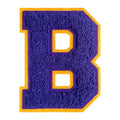 Customizable Color 0-9 Embroidered Iron-On Patch With Chenille Fabric Jersey Clothing Number