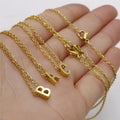 Hot Sale  26 English Letters Stainless Steel A-Z Alphabet Women Pendant Necklace