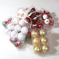 Ychon Christmas Tree Decorations Balls Xmas Ornament Ball Glitter Hanging Ball Home Party Pendant Decor Prop Gifts Supplies