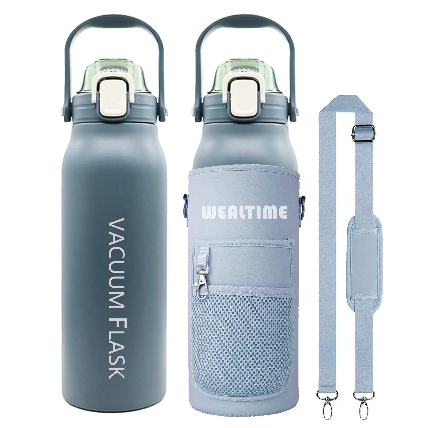 Hot Selling Product and Gift Stainless Steel Sport Water Bottle with Phone Storage Vacuum Flask with Card Holder