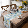 Jacquard Polyester Flower Tassels Table Runner Bohe Style Geometric Retro Style Luxury Table Runner