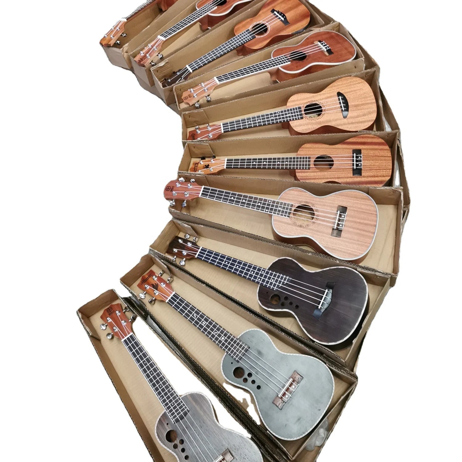 Hot Sale 23 Inch Soprano Concert Tenor Ukulele Kids Wooden Guitar with Nylon Strings Inventory