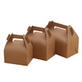Wholesale Food Delivery Packaging Kraft Paper Fried Chicken Boxes with Handle Food & Beverage Packaging Disposable Not Accept
