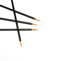 Custom Disposable Lip Liner Stick Black Eyeliner Pencil White/Orange Brush Head Detail Applicator Cosmetic Plastic Packaging