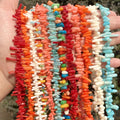 Factory Price Natural Colourful Shell Irregular Gravel Loose Spacer Beads for Jewelry Making DIY Bracelet Necklace Handmade