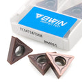 Insertos Cnc Tcmt110204 Vp15Tf Cnc Yellow Cermet Turning Insert 12 Mm Tcmt 16T304-H Hm Tcmt 110204 Pm Triangular Turning Tool