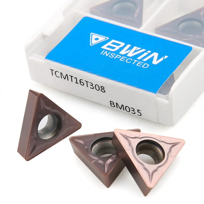Insertos Cnc Tcmt110204 Vp15Tf Cnc Yellow Cermet Turning Insert 12 Mm Tcmt 16T304-H Hm Tcmt 110204 Pm Triangular Turning Tool