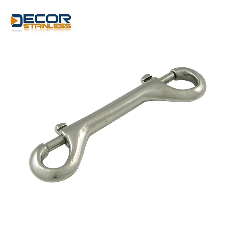 Customizable Heavy Duty High-Polished Double End Bolt Snap Rigging Screw Hook with High Precision