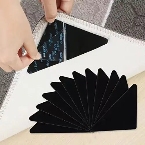Self-Adhesive Non Slip Silicone Anti Curling Rug Gripper Extra Strong Rug Gripper Stopper Anti Skid Corners Pad for Rug Carpet