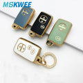 2/3/4 Buttons TPU Car Key Cover for Toyota Camry Cruiser Prado Reiz Auto Shell Fob Case Keychain Car Accessories Keychain Cover