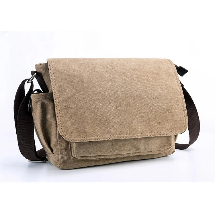 ODM Promotional Canvas Single Shoulder Bags Plain Travel Wallet Neck Pouch Purse Crossbody Messenger Bag