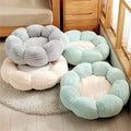 Warm Cat Bed Pet Flower Nest Round Plush Kennel Indoor Soft Sleeping Mat Dog Sofa Bed Warm Cat Bed Pet Supplies
