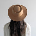 Wholesale Blank 100% Wool Felt Hat Custom Design Women Men Fashion Autumn Winter Telescope Crown Boater Hat