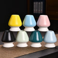 Bamboo Matcha Tea Whisk Holder with Ceramic Stand Elegant Coffee & Tea Set