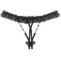 Super September Crystals Fully Transparent Open T-shaped Women Underwear G-string