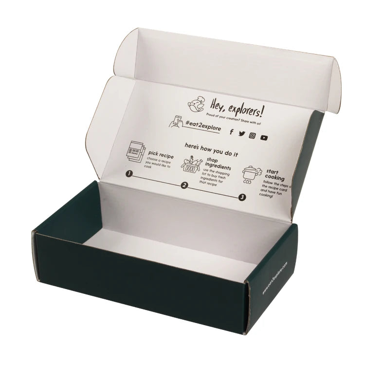Small Corrugated Paper Packaging E Commerce Cardboard Kraft Shipping Mailing Box
