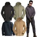 Tactical Softshell Jacket Wind-resistant Fleece Lined Coats With Multi-pockets for Hunting Tactical Jacket Waterproof Jacket