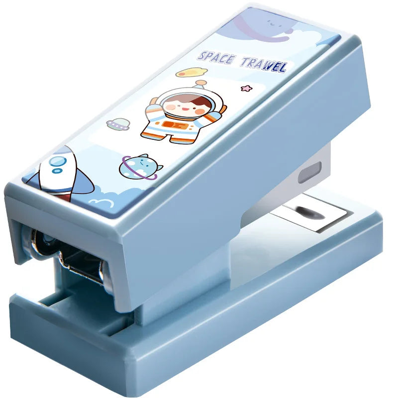 Cartoon Dinosaur Mini Manual Stapler for Students Office Stationery with Plastic Material