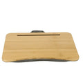 Bamboo Computer Writing Desk Portable Tabletop Laptop Stand Wooden Lap Tray Bed Sofa Desk With Soft Pillow Cushion