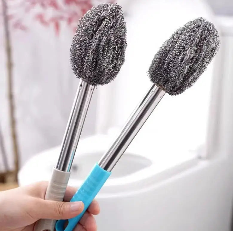 New Arrival Oval Olive Shape Long Handle Cleaner Brush Do Not Hurt Hands Do Not Drop Slag