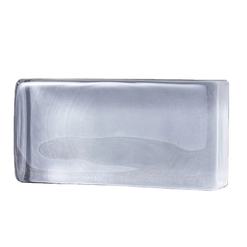 50*100*200mm Frosted Solid Glass Blocks Factory Wholesales Cheap Glass Bricks With Holes for Wall Partition