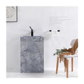 Sanitary Ware Undermount Sink Column Type Integrated Pedestal Marble  Washbasin