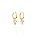 Hot Selling Latest Fashion Huggie Earrings Elegant Mushroom Dangle Design with Zircon Hoop Simple Elegant Drop Earrings
