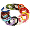 100Yard/Bundle  1.5MM  2020 New Genuine Cow Leather Round Thong Cord DIY Bracelet Findings Rope String for Jewelry Making