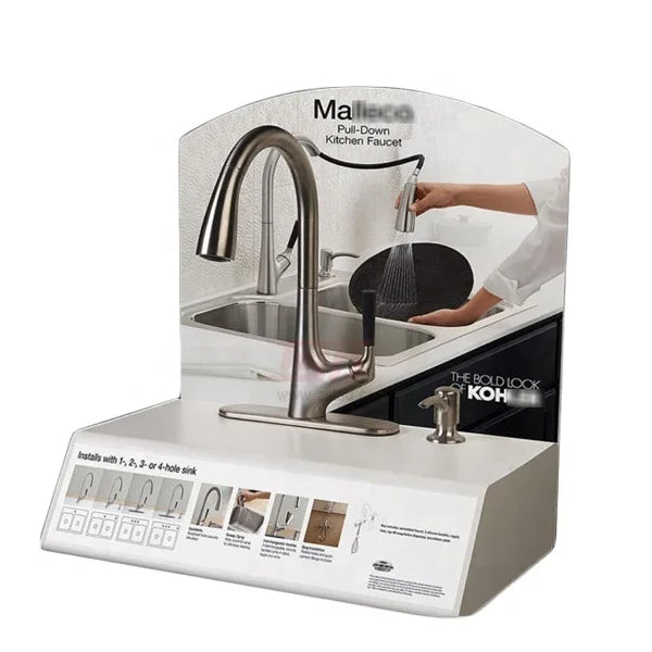 Manufacturer Factory Supplier OEM Acrylic Faucet Display Rack Acrylic Tap Display Stand Desktop Acrylic Display Rack