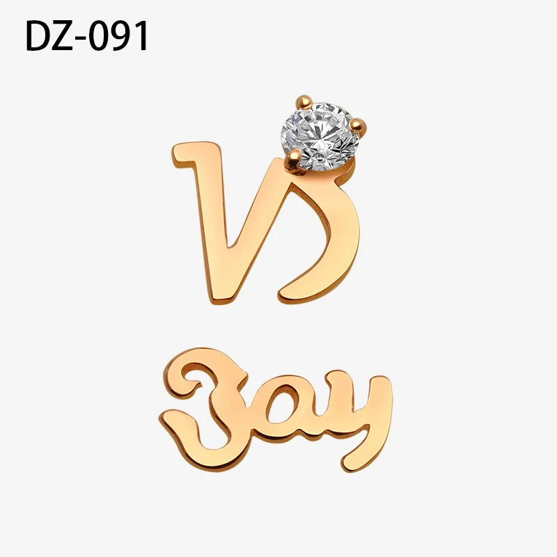 Custom Jewelry 925 Sterling Silver Custom Name Earring for Couple