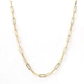 2020 Fashion Hot Selling Gold Plated Link Chain Choker Necklace Geometric Jewelry for Wedding Party Engagement or Gift