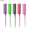 Wanmei Custom Parting Rat Tail Comb Pick Dyeing Highlight Cutting Comb Hair Brush for Hairdressing Weave Comb