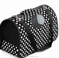 Oxford Fabric Pet Backpack Breathable Cat and Small Dog Carrying Bag with Zipper Closure and Printed Pattern Pet Travel Bag