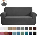 Jacquard Spandex Elastic Stretch L-Shape Sofa Slipcover Waterproof Sectional Couch Cover for Three-Seat Sofa
