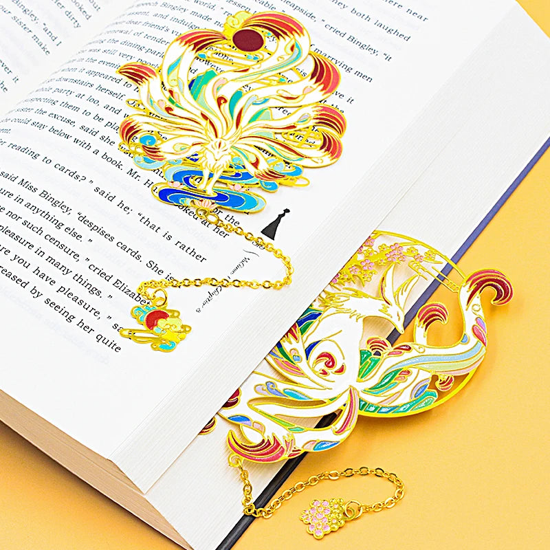 Wholesale High Quality Custom Metal Fancy Bookmark With Logo Die Casting Gold Plated Blank Etched Brass Stainless Steel Bookmark