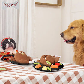 Wholesale Customizable Aggressive Chewers Polar Fleece Interactive Dog Puzzle Toy Game Eco-Friendly Plush Material