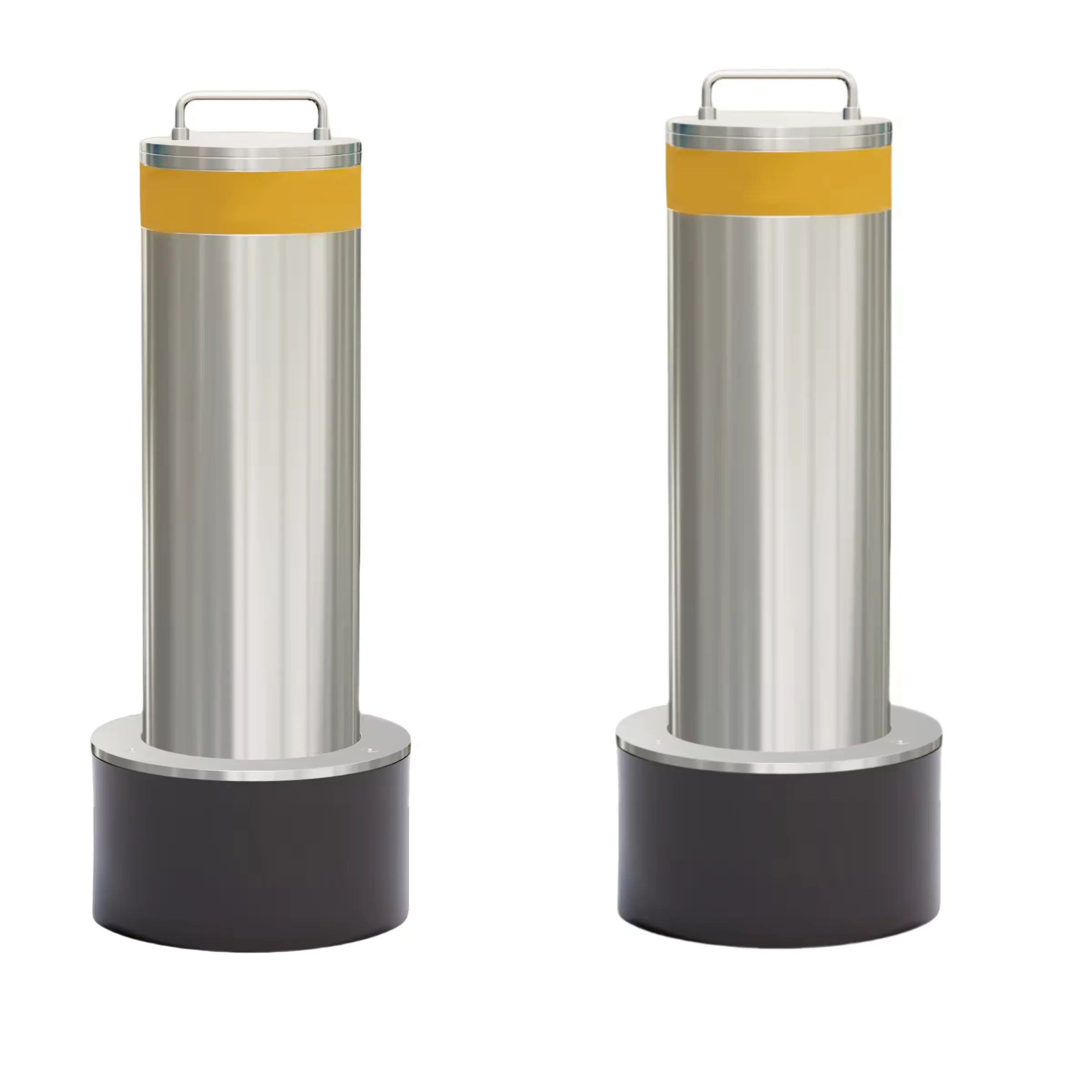 Outdoor Removable Shallow Buried Stainless Steel 304 Crash Rated Parking Lot Bollards with Lock Chunanjia Brand 1 Year Warranty