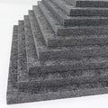 12-Pack 12\" X 12\" X 0.5\" Thickened Dense Polyester Acoustic Panels Sound-Absorbing and Soundproofing Panel Type