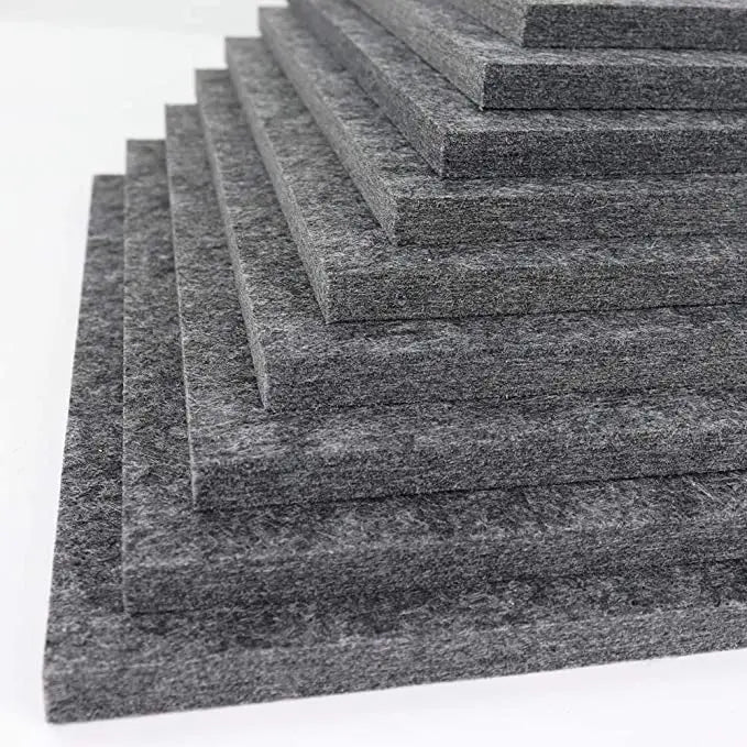 12-Pack 12\" X 12\" X 0.5\" Thickened Dense Polyester Acoustic Panels Sound-Absorbing and Soundproofing Panel Type