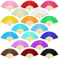 Custom Accessory for Weddings Personalized Satin Hand Fan Durable Plastic Made with Love Style