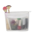 Women clear Pvc with Mesh Toiletry Bag Travel Transparent Wash Bag Toilet Zipper Pouch Custom Makeup Cosmetic Bag