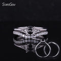 Luxury Wedding Ring  Lab Grown Diamond  Solitaire Round Cut  Diamond Engagement 10k 14k Ring Setting for Women