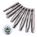 MD Pentagon Magnetic Screwdriver Drill Bits for Bicycle Security 1/4" Hex Shank S2 Multi-function Manual/Electric DIY Hand Tool