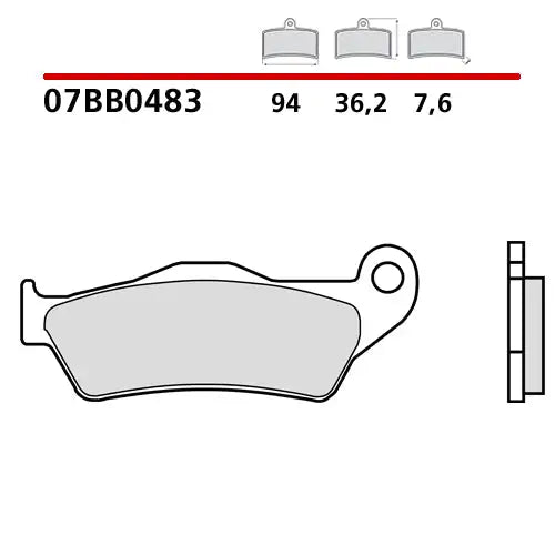Genuine Brembo Sherco 300 SEF-R 14-23 Front Pads Orthotic Insoles for Motorcycles